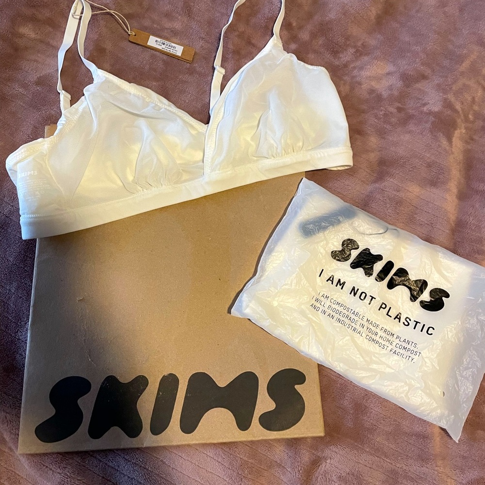 🤍🤍SKIMS Fits Everybody Triangle Bra & Panty Bundle 🤍🤍